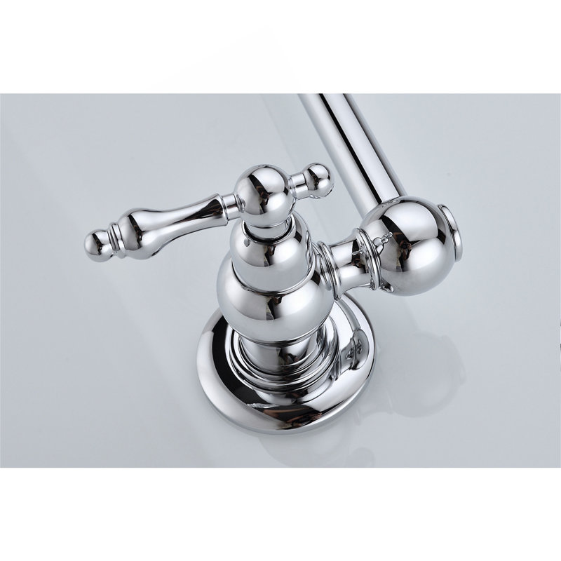 Wall Mount Folding Kitchen Pot Filler Faucet, Chrome