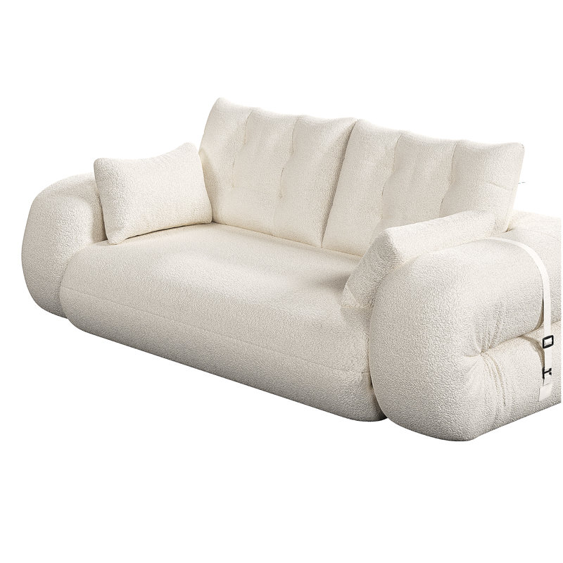 Canapé-lit pliable multifonctionnel 78,7 po, canapé-lit 3 en 1, Beige