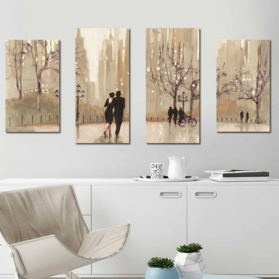 " Evening Out Neutral " by Julia Purinton 4 - Pieces