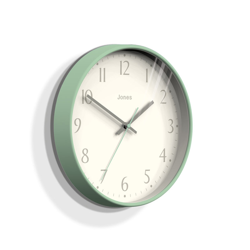 Acrylic Wall Clock, Duck Egg Green