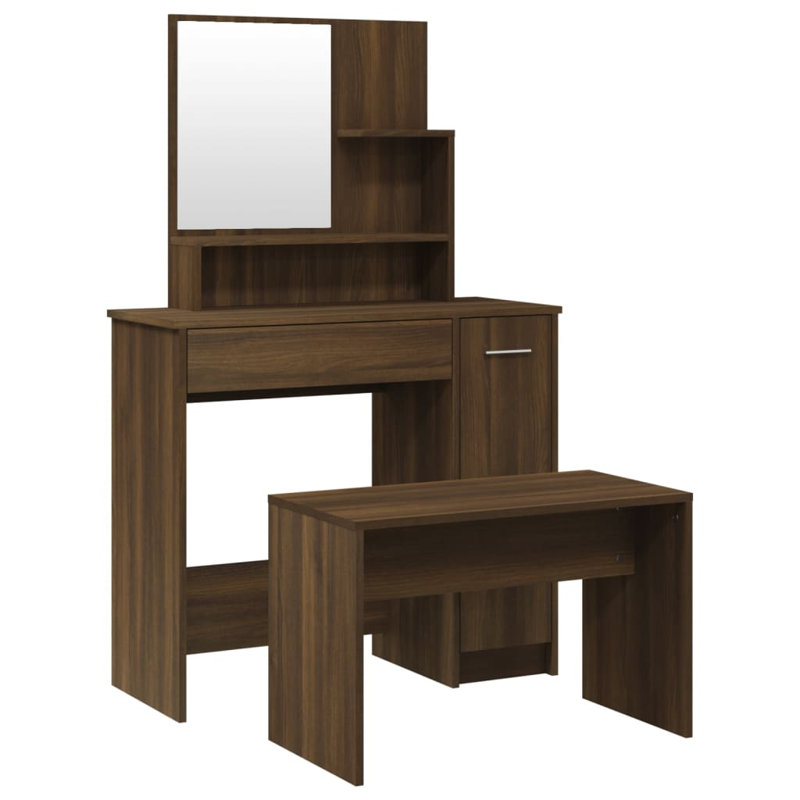 Makaliah Dressing Table, Brown Oak