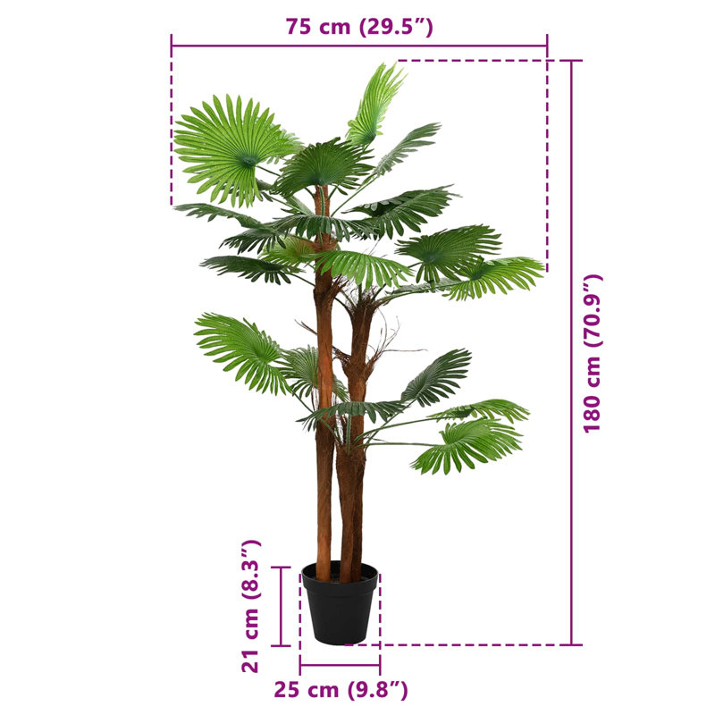 Plant, 180cm H x 75cm W x 25cm D
