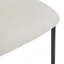Upholstered  Dining Chairs With Metal Legs (Set Of 2)