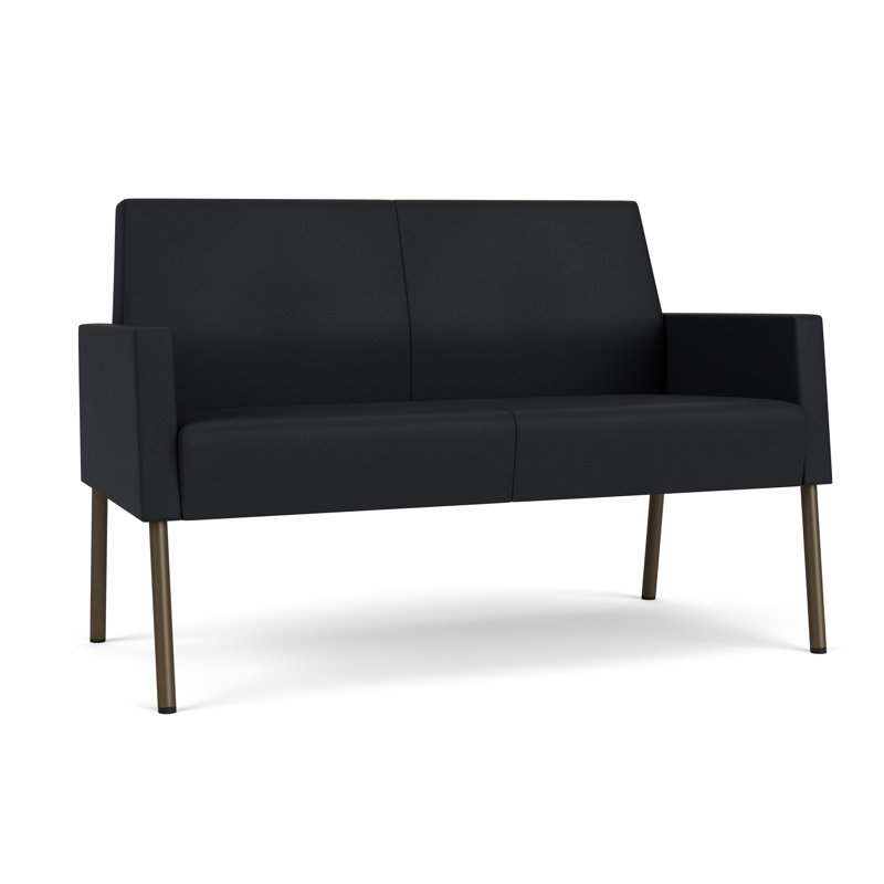 Causeuse Mystic, Acier bronze, Modena Black