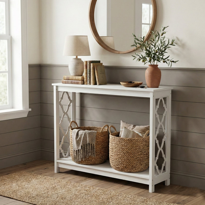 Console 38,1 po Chessani, Blanc perle