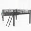 Lit mezzanine avec bureau Gaming, DEL