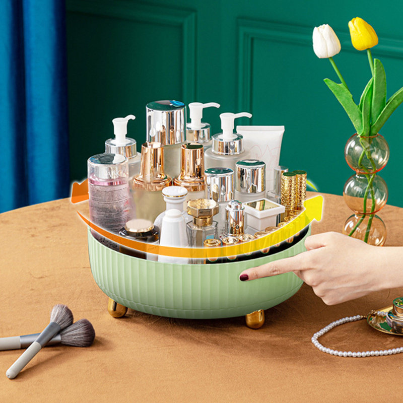 Plateau tournant rotatif de rangement de cosmétiques pour bouteilles d'eau, B