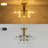9-Light Textured Glass Tiered Semi-Flush Mount-858022877