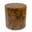 Table basse ronde de style tambour en bois massif