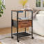 40cm W Solid + Manufactured Wood Bedside Table