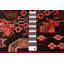 Tapis noir, rouge Anadol 4 pi 4 po x 6 pi 9 po
