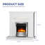Clayton Castleton Fires & Fireplaces 103.3 cm W Brass Electric Fireplace with 6824.28 BTU-1046520632