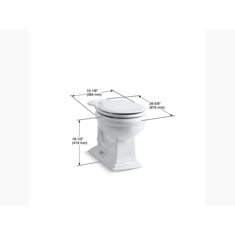 Memoirs® Comfort Height Round-Front Bowl, White