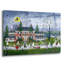Art mural en verre épique «Halloween In South Branch» par JL Munro, 36 po x 24 po-1334309667