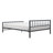 ClickDecor Evans Platform Bed Frame with Matte Black Metal Headboard-1950454394