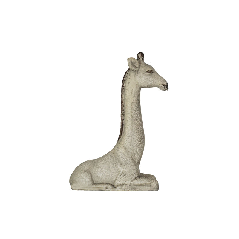 Figurine de veau girafe en magnésie rétro