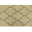 Tapis beige moderne touffeté à la main à motif de treillis Jawaher 5 pi x 8 pi beige