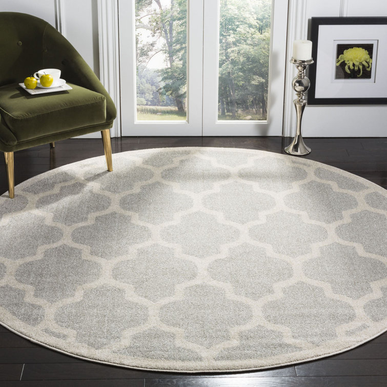 Ammundsen Geometric Light Grey/Beige Area Rug