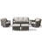 Arlene All-Weather Wicker Outdoor Patio Conversation Set Seating Group With Swivel Chairs-1869594