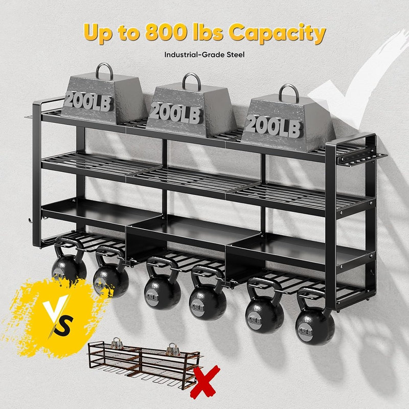 Heavy Duty Wall Mount Power Tool Organizer with Cordless Drill Holders