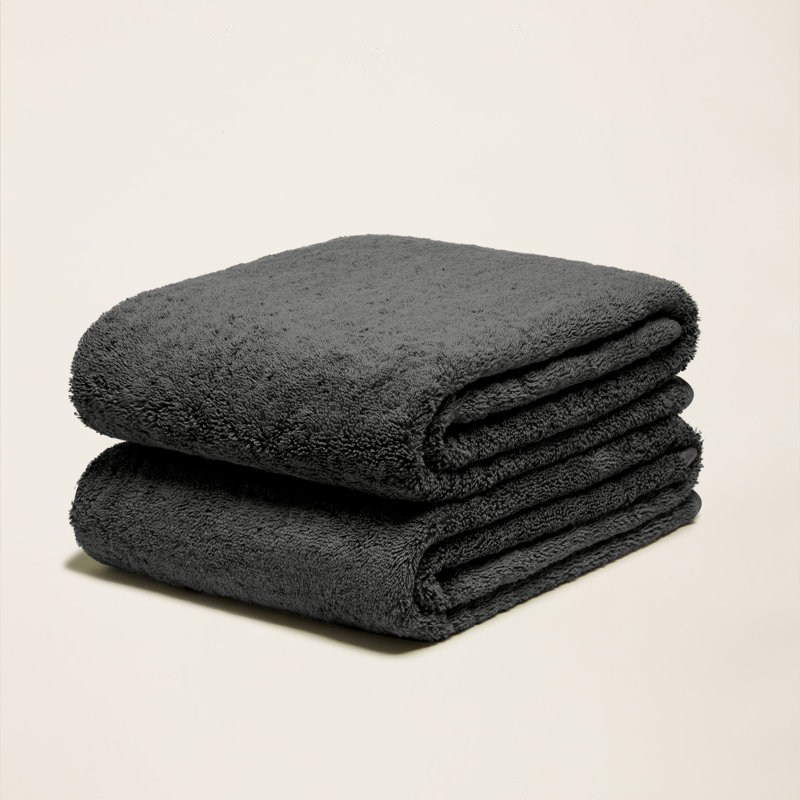 Serviettes en coton australien Ultraplush, Sable, Ensemble de luxe (ensemble de 6 avec draps de bain