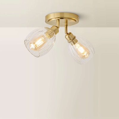 Alaynah Glass Semi Flush Mount
