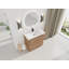 Meuble-lavabo autoportant de 36 pouces avec lavabo en céramique blanche et portes à fermeture en douceur, fabrication en contreplaqué | Idée de cadeau