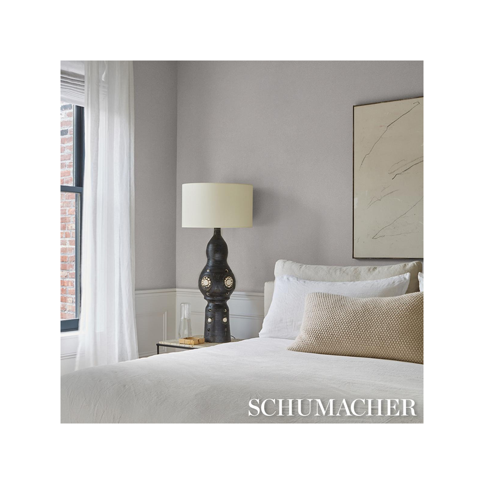 Dunbar Wallpaper, White
