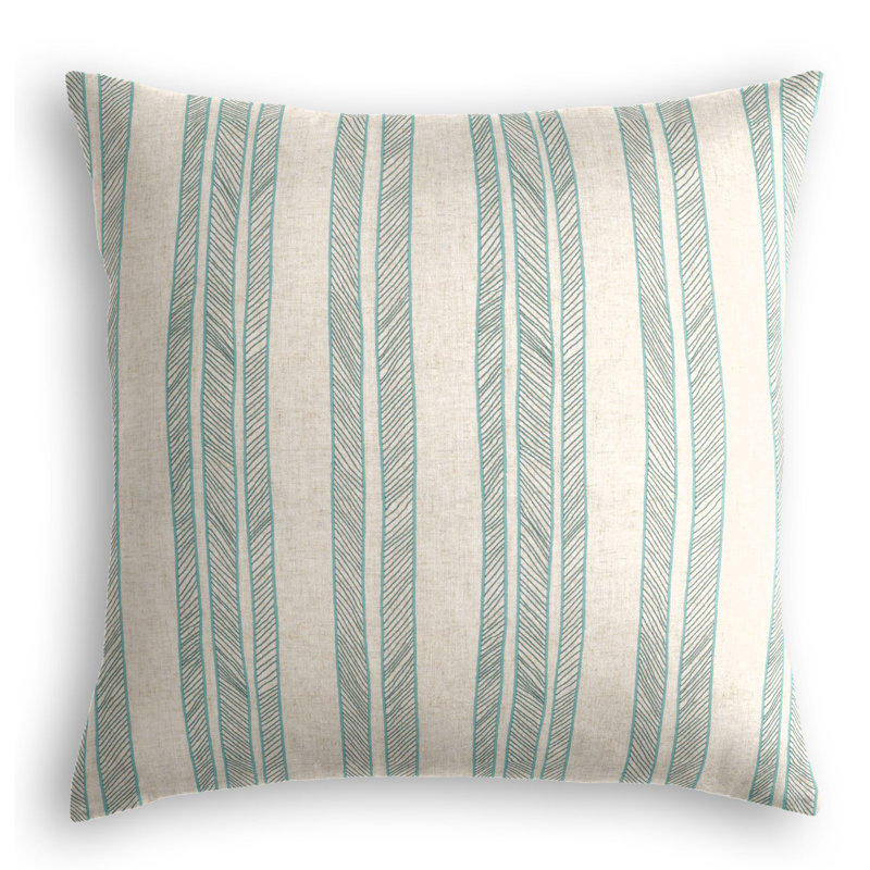 Cords Square Pillow Cover & Insert, 16" x 16", Sunny