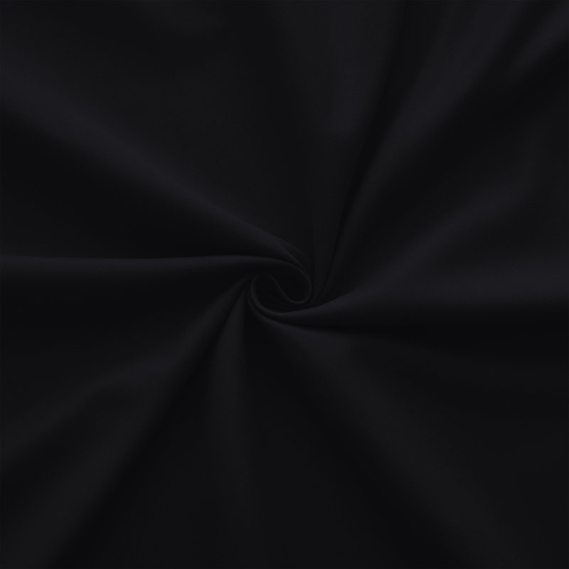 Brushed Microfiber 40cm Deep Fitted Bed Sheet, Super King (6'), Black