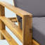 Chaise longue d'extérieur à dossier réglable en bois d'acacia-637450033