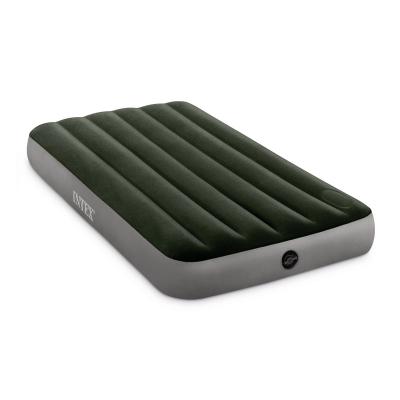 Intex Dura-Beam Standard Downy Airbed w/ Built-In Foot Pump, Twin Size, Twin