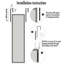 Miroir suspendu pleine longueur 12 x 48 avec verre incassable Anjolina-91734027