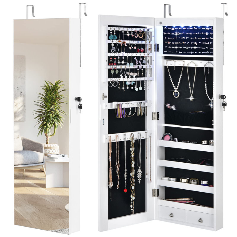 Nadabb Jewelry Armoire, White