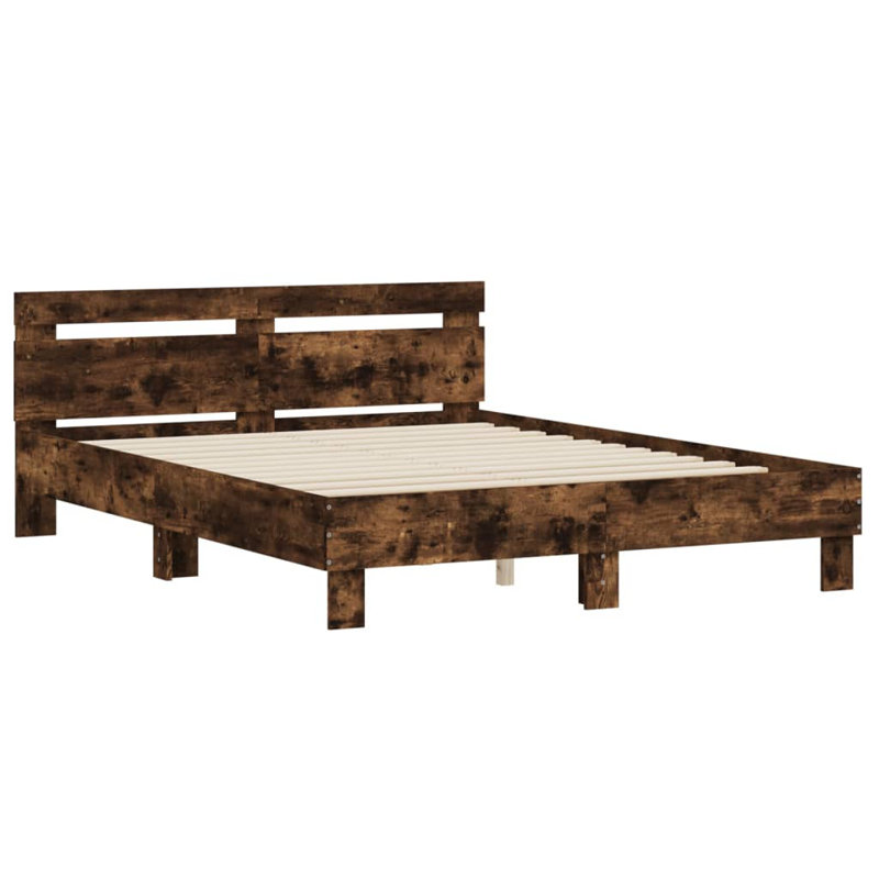 Ninabelle Bed, Smoked Oak, King ( 150 x 200 cm)