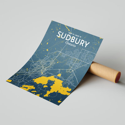 Sudbury City Map, impression