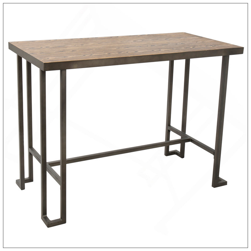 Table de comptoir romaine industrielle antique et brune par Lumisource