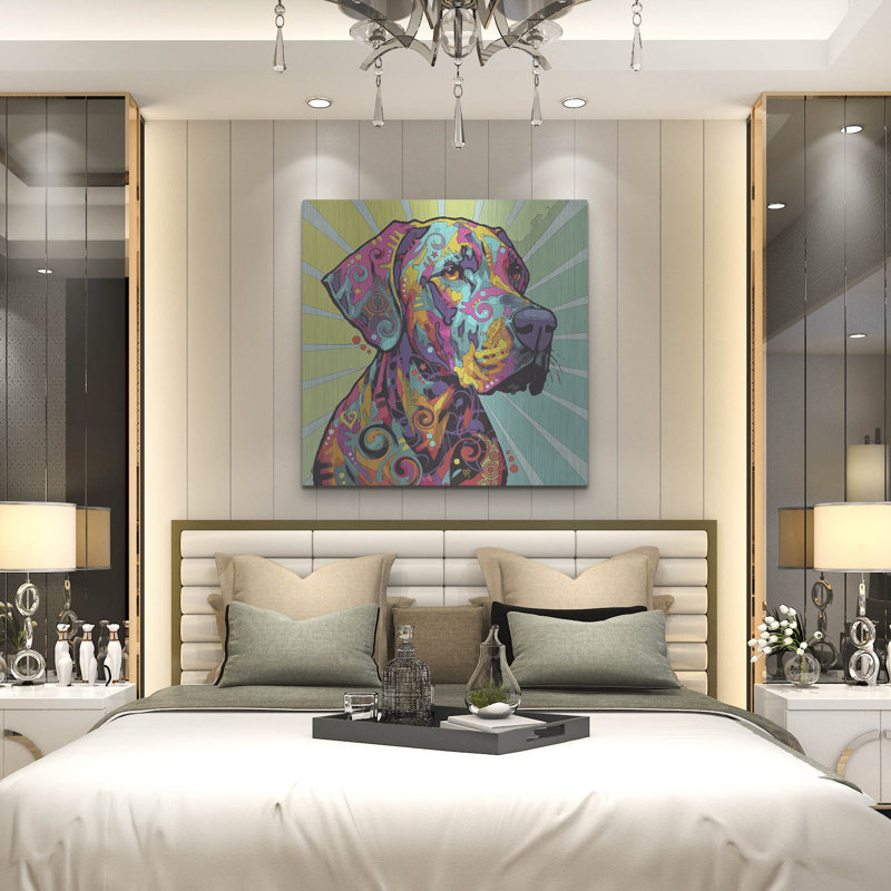 Red Barrel Studio® «The Star Of The Show» par Dean Russo, art mural en métal, H 36 po x l 36 po
