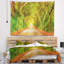 Tapisserie «Forest Fall Greenery and Road»-28507450