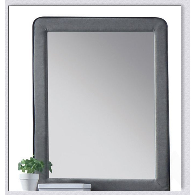 Miroir mural élégant avec garniture rembourrée Jagger