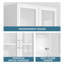 Armoire de rangement murale 36 po avec éclairage à DEL et tablette réglable, 3 portes en verre acrylique, armoires murales pour la cuisine et la salle de lavage