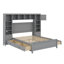Lit en bois avec armoire et tablette tout-en-un-624125721