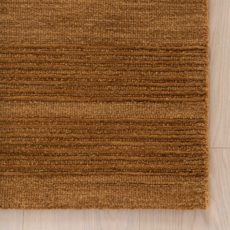 Cotina Modern Bordered Handmade Wool Rug, Rectangle 7'6" x 9'6"