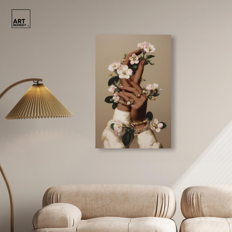«Blooming Flowers Dreamer II», reproduction d'art sur toile par Art Remedy, 24 x 36, H 36 po x l 24 po
