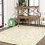 Tapis d'intérieur / extérieur crème / vert Debbe-287290886