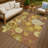 Machine Washable Indoor/Outdoor Emelia ACN2294 Floral Rug-625468535