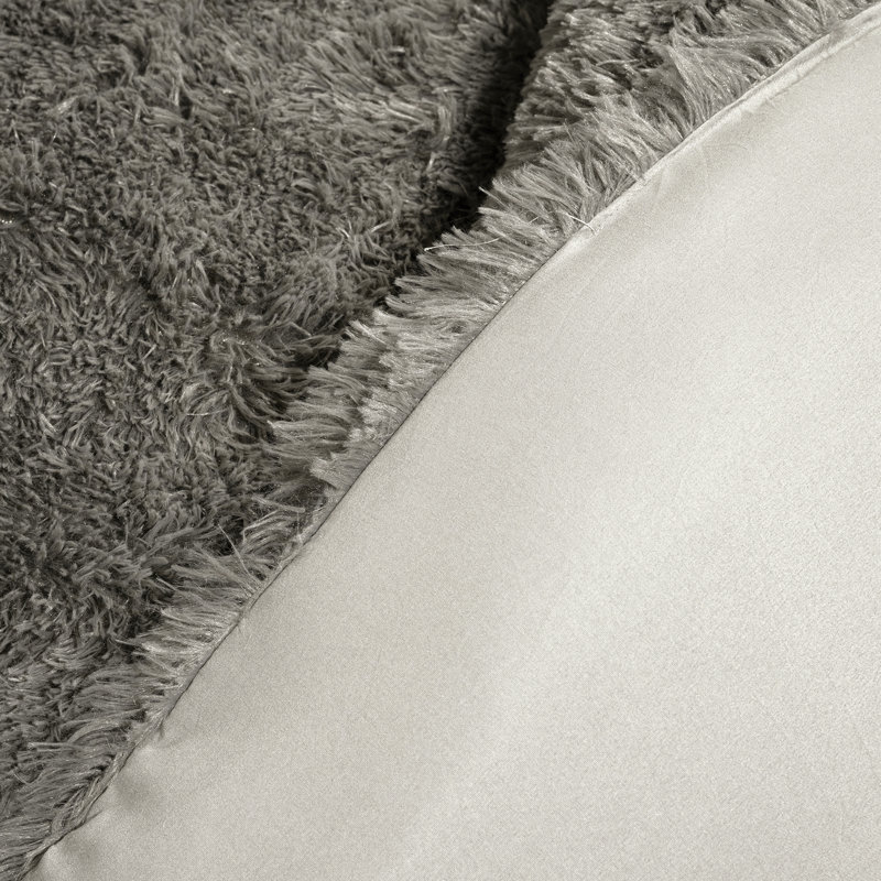 Ensemble d'édredon en microfibre 2 pièces , Simple TG, Gris foncé