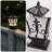 Vintage Solar Outdoor Post Light With Remote, 17.3" H Waterproof Lantern With 4 Color Modes, E26 Base (bulb not included)-920956993