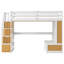 Lit mezzanine avec bureau et tablettes-759093752