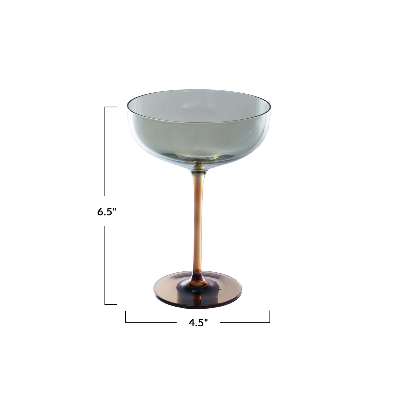 Martini Glass In Iridescent Finish